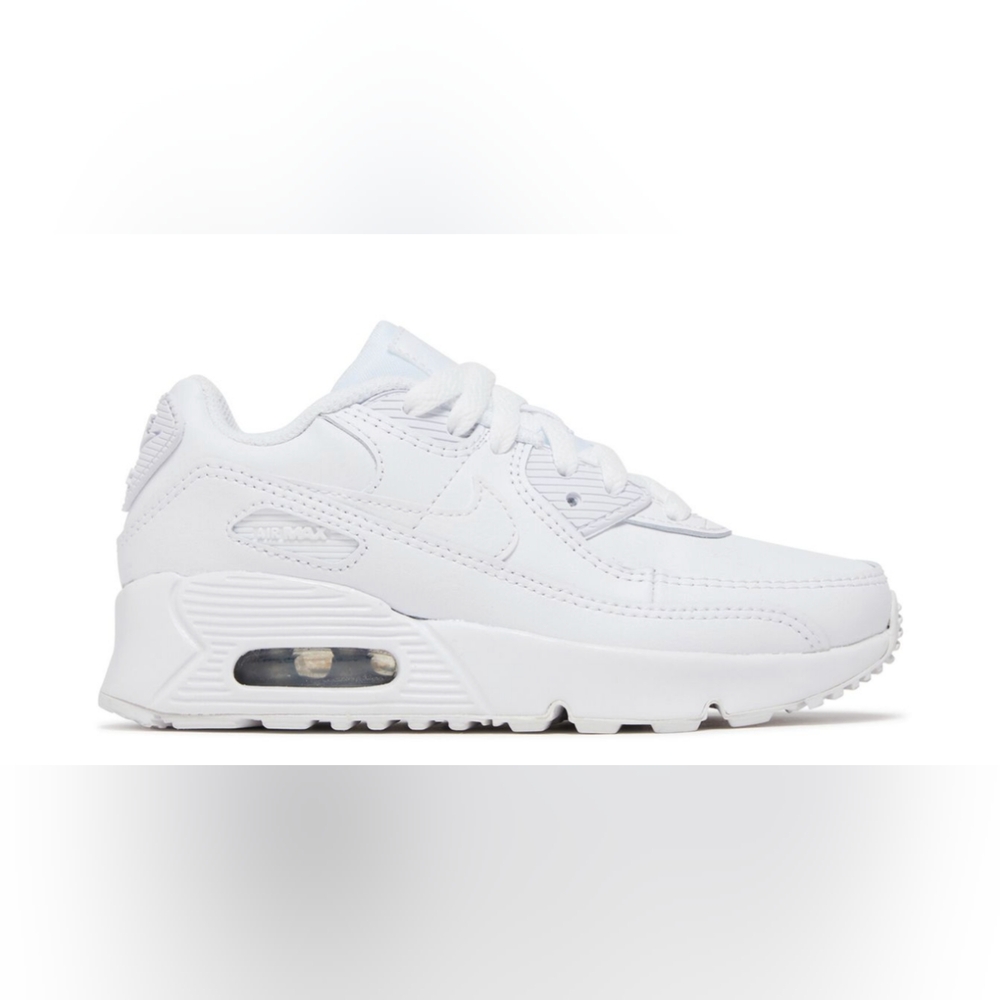 NikeAir Max 90 PS 'Triple White 7Y